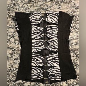 Chic Zebra Print Women's Blouse